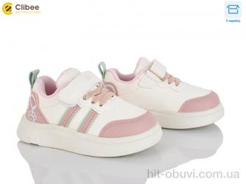 Кроссовки Clibee LA1159-1 white-pink