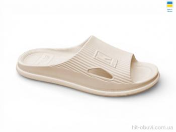 Шлепки Rai shoes L112 бежевий