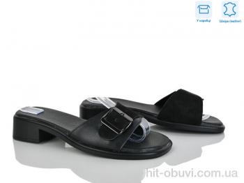 Шлепки G-Aira 706 чорний к.з.