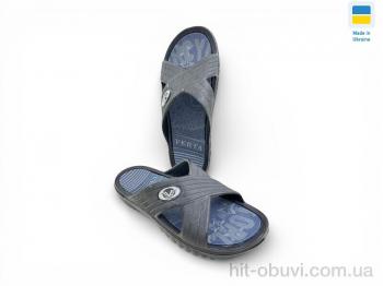 Шлепки Rai shoes 12X сіро-синій