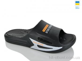 Шлепки Крок М243 чорний мікс
