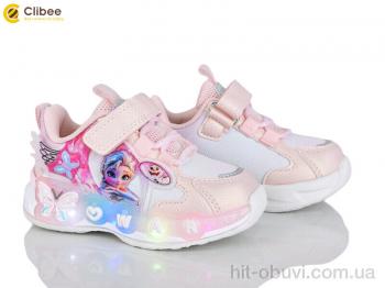 Кроссовки Clibee EA653 pink LED