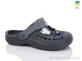 Кроксы DeMur CC009 графіт