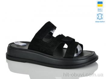 Шлепки Sali 9 чорний з.