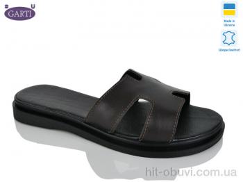 Шлепки Garti 94 корич шкіра
