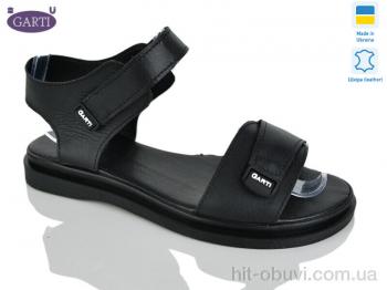 Босоножки Garti 36 чорна шкіра
