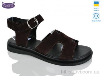 Босоножки Garti 0194 коричневий замш