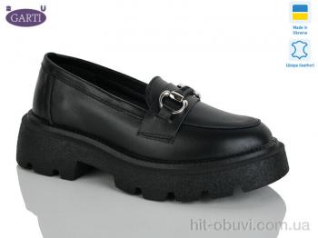Туфлі Garti 425 чорна шкіра