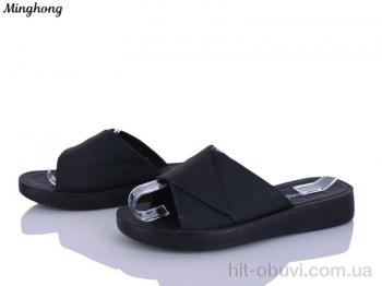 Шлепки Minghong 7719 black