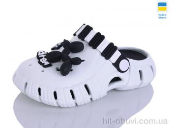 Кроксы Lot Shoes 012 біло-чорний