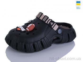 Крокси Lot Shoes 770 підліток чорний-т.беж