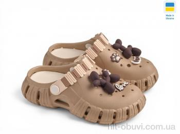 Кроксы Rai shoes DS012 бежевий