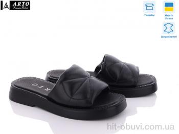 Шлепки ARTO 0156 чорний ш.