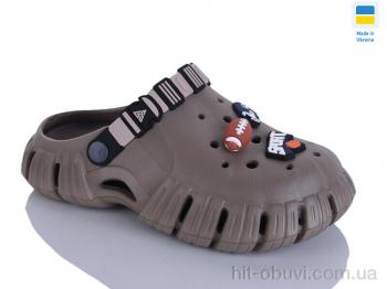 Кроксы DeMur 6770 коричневий