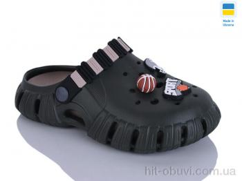 Кроксы DeMur 6012 хакі/беж