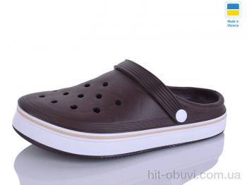 Кроксы M&L  Alex13 B17 коричневий