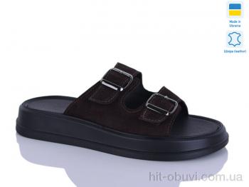 Шльопанці Sali 91 шоколад з.