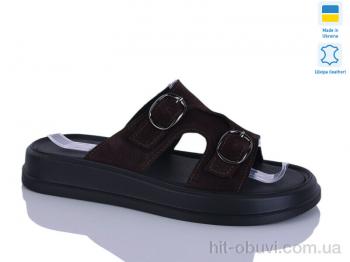 Шльопанці Sali 12 шоколад з.