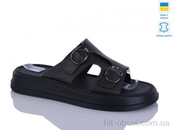 Шльопанці Sali 12 шоколад к.