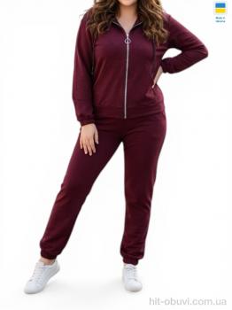 Спортивний костюм Sport style 53 бордовий