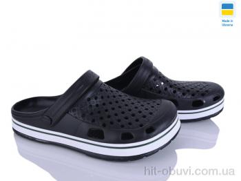 Кроксы Golden Lion М51 чорно-білий