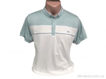 Футболка TurkishBrend 2002 біло-бірюзовий