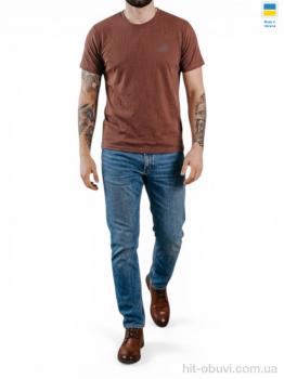 Футболка Sport style 01PU батал коричневий