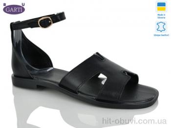 Босоножки Garti 0190 чорна шкіра