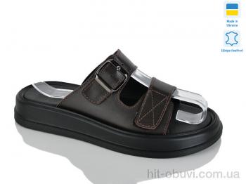 Шлепки Sali 10 шоколад к.