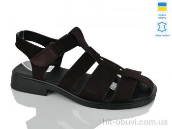 Шлепки Sali 267 шоколад з.