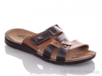 Шльопанці DeMur, MK2026-2-6844S black-camel