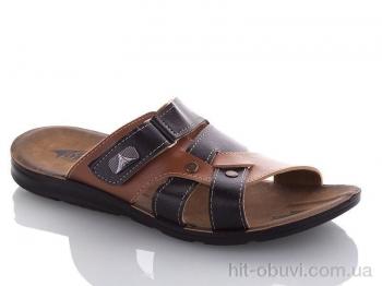 Шльопанці DeMur, MK2026-2-6844G black-camel