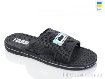 Шльопанці Lot Shoes N205 чорно-бірюзовий