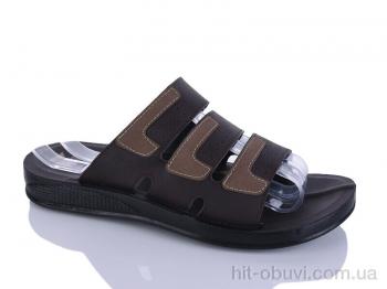 Шлепки Oscar 54-29 т.коричневий