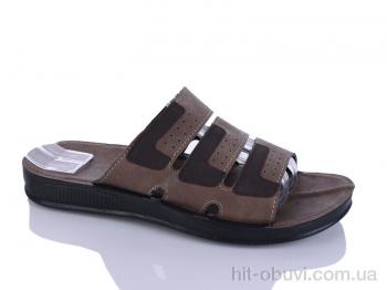 Шлепки Oscar 54-29 коричневий