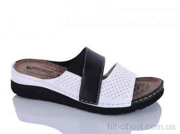 Шльопанці Sali-2 203-43 білий-чорн к.