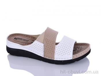 Шльопанці Sali-2 203-43 білий-беж