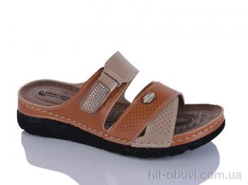 Шльопанці Sali-2 203-52 корич-беж к.