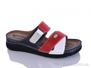 Шльопанці Sali-2 203-52 синій-червон-біл.