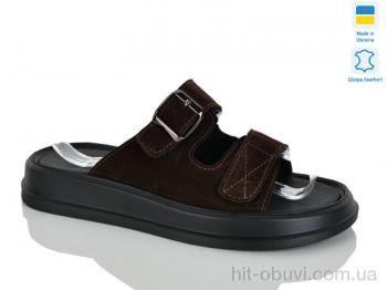 Шльопанці Sali 10 шоколад з.