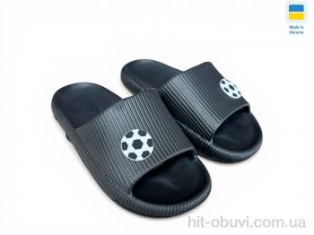 Шлепки Rai shoes 022 мяч чорний
