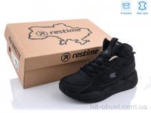 Ботинки Restime PWO21400 black (демісезон)