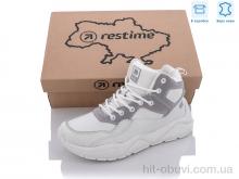 Ботинки Restime PWZ21204 white-grey