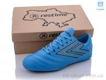 Футбольне взуття Restime, DMB22613-1 skyblue-gold-black