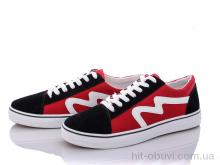 Кеды Ok Shoes 176 black-red