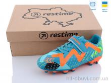 Футбольная обувь Restime DD023112-2 cyan-orange