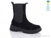 Ботинки Sali 367-3 чорний з зима