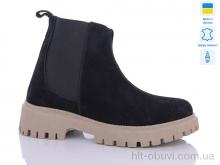 Ботинки Sali 375 чорний з зима