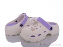Кроксы Soylu Турція 002-1 beige-violet