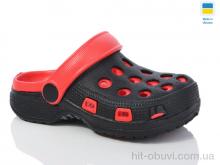 Кроксы Lot Shoes H-7 чорно-червоний